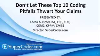 Don’t Let These Top 10 Coding Pitfalls Thwart Your Claims [upl. by Marietta]