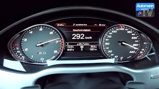 2017 Audi S8 plus 605hp  0300 kmh acceleration 60FPS [upl. by Anai]