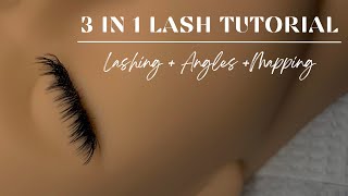 3 IN 1 LASH TUTORIAL  LAYERS ANGLES  MAPPING [upl. by Harness]