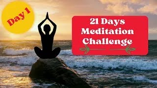 Day 1 Meditation of 21 Days Of Abundance by Deepak Chopra  21 Days Meditation Challenge [upl. by Silenay]