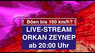 LIVESTREAM ORKAN ZEYNEP  Wo gibt es schweren Orkan Aktuellste Wettermodelle [upl. by Fornof]