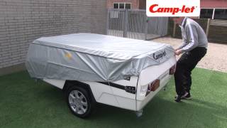 Camplet tarpaulin cover manual roof rack [upl. by Ecam486]