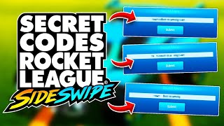 All New SECRET CODES In Rocket League SIDESWIPE [upl. by Kcired555]