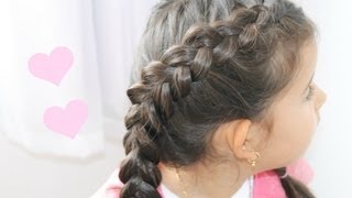 Penteado Versátil Fácil  Trança Escama de Peixe  Passo a Passo [upl. by Halle558]