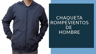 CHAQUETA ROMPEVIENTOS HOMBREimpermeableConfecciónPaso a paso [upl. by Lynette]