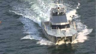 Patrol Boat Catamaran by All American Marine [upl. by Tallou]