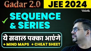 Sequence and Series Class 12 JEE PYQs  JEE 2024 Maths New Syllabus Class 12 Maths  Harsh Sir [upl. by Hopfinger]