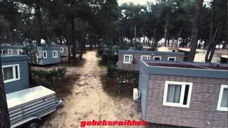 Errichtung neuer Luxusmobilheime  Lanterna Premium Camping Resort [upl. by Ansaev]