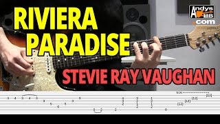 Riviera Paradise by Stevie Ray Vaughan  Guitar Lesson [upl. by Aneloaup]