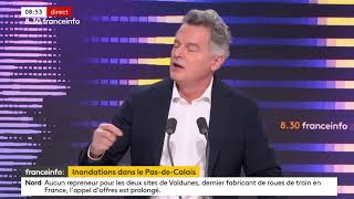 Fabien Roussel invité de France info  jeudi 11 janvier 2024 [upl. by Hedaza]