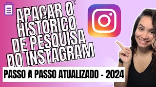 Como Excluir Pesquisas do Instagram [upl. by Wilt]