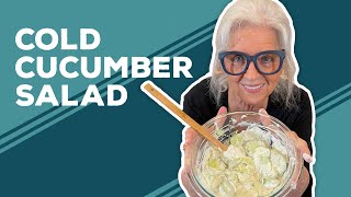 Love amp Best Dishes Cold Cucumber Salad Recipe  Summer Salad Ideas [upl. by Nodnil]