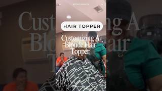 Customizing a Blonde Hair Topper [upl. by Llehsal355]