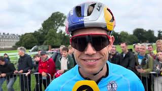 Wout van Aert voor WK 2023 “Maak een goede kans maar hoor niet bij de favorieten”  WIELERFLITS [upl. by Edyak68]