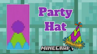 Minecraft Party Hat Banner Design  Its Banner Time [upl. by Rosenfeld]