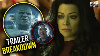 SHE HULK Trailer Breakdown  Easter Eggs Hidden Details Abomination Frog Man amp Things You Missed [upl. by Nonnahsal]