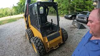 John Deere 312 GR skid steer dpf and steering problems [upl. by Gnohc749]