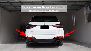 2022 BMW X3 M40i How to replace rear reflector set from IND to match the bumper [upl. by Larson233]