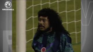 René Higuita Scorpion Kick From The Archive [upl. by Adihahs]