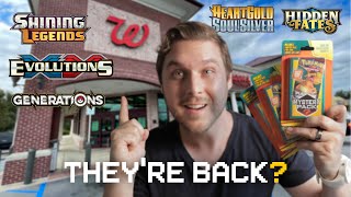 Walgreens Mystery Packs are BACK Can we pull a VINTAGE Pokemon pack [upl. by Firestone]