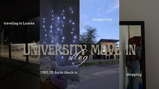 COME TO UNI WITH ME University of Lusaka Move in Vlog  ITS MISO [upl. by Annecorinne373]