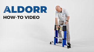 Howto tutorial ALDORR Home Telescopic Folding Ladder English [upl. by Krefetz219]