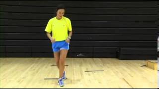 Plyometrics Phase 2 ACL Exercise Single Leg ZigZag Hops [upl. by Peria]