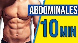 RUTINA de ABDOMINALES en 10 MINUTOS  FORTALECER ABDOMEN en CASA [upl. by Adiuqram]