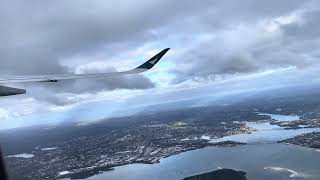 Cathay Pacific A350900  Takeoff from Sydney [upl. by Volnay]