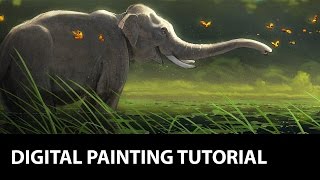 Digital Painting Tutorial  Photoshop  Elephant [upl. by Milton]