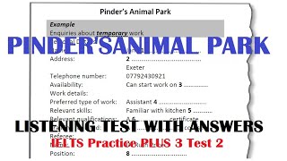 PINDERS ANIMAL PARK LISTENING TEST WITH ANSWERS [upl. by Nnylekoorb]