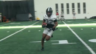 Purdue Football holds first spring practice [upl. by Ahsenad]