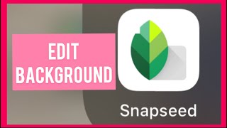 How to change background in Snapseed [upl. by Tindall98]