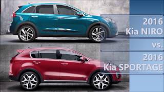 2016 Kia Niro vs 2016 Kia Sportage comparison [upl. by Aened]