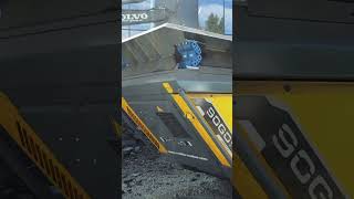 Recycling asphalt on site with a RUBBLE MASTER Crusher keepcrushing [upl. by Gellman38]