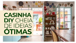 IDEIAS Ã“TIMAS PARA DECORAR BEM SEM GASTAR MUITO  CASINHA DE VILA CHARMOSA TODA LINDA E MAXIMALISTA [upl. by Arenahs]