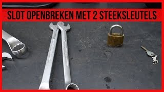 Slot openbreken met 2 steeksleutels [upl. by Kowtko]