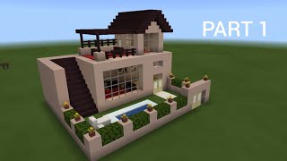 Lokicraft modern house tutorial  lokicraft house tutorial Part 1 [upl. by Lotty]