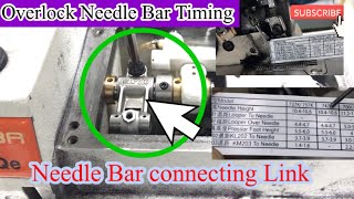 How to setting all Overlock Timing Between Needle to Needle plate  SiRUBASewingMachine [upl. by Sacks]