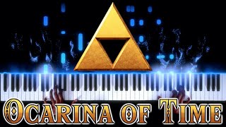 The Legend of Zelda  Ocarina of Time Theme Jazz  PianoSynthesia [upl. by Ynohtona458]