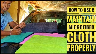 How to Use and maintain Microfiber cloth on car  How to wash dry microfiber cloth [upl. by Lletnahc]