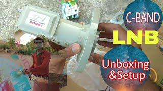 SOLID C band LNB Unboxing and setup  cband 17k lnb setup [upl. by Arobed]