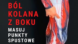 Boli kolano z boku Masuj PUNKTY SPUSTOWE  dr n med Marcin Wytrążek [upl. by Enomis845]