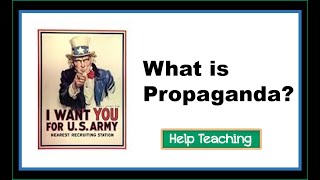 What is Propaganda An Introduction to Propaganda Techniques [upl. by Isolt572]