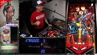 Gottlieb TXSector High scoring game of the night streamed from Raccoon City Pinball [upl. by Notsreik]