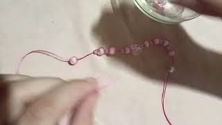 pink bracelet dont forget to like and subscribe 😉 thank you for watching 😁 byeee [upl. by Ahsiekan]