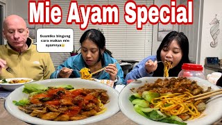 PAK BULE KEBINGUNGAN‼️DINGINDINGIN MASAK MIE AYAM ALA MAMA LEVI’s [upl. by Lorinda]