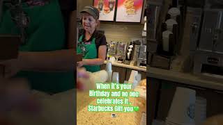 Starbucks Birthday Perks Starbucks starbucksfrappuccino [upl. by Emirej76]