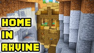 Minecraft Ravine House Tutorial How to Build [upl. by Trescha]