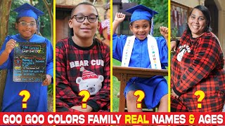 Goo Goo Colors Family Real Names amp Ages 2022 [upl. by Oirram]